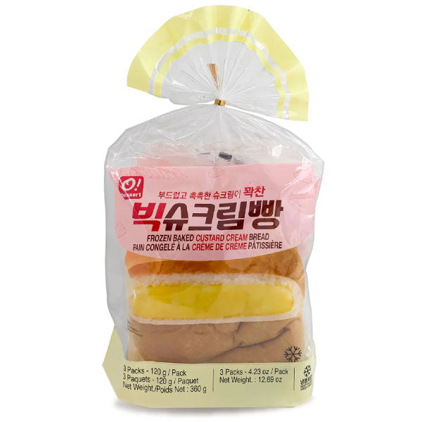 오디저트 빅 슈크림빵 120g*3 O'Dessert Custard Cream Bread 120g*3