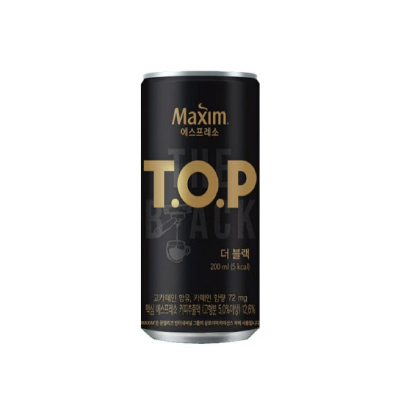 동서 맥심 TOP 더블랙 200ml DS Maxim Top the Black Can 200ml