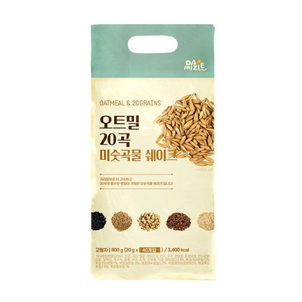 다미즐 오트밀 20곡 곡물쉐이크 20g*40 Damizle Oatmeal Mixed Grain Shake 20g*40