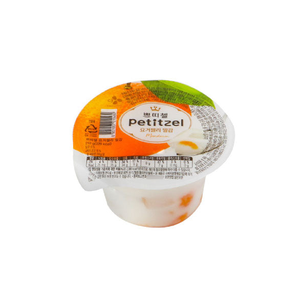 CJ 쁘띠첼 요거젤리 밀감 210g CJ Petitzel Yogurt Jelly Tangerine 210g