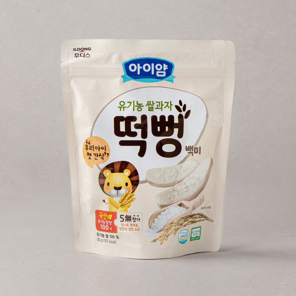 [세일] 일동 후기스 아이얌 유기농쌀과자 백미 떡뻥 30g IDF Rice Snack 30g