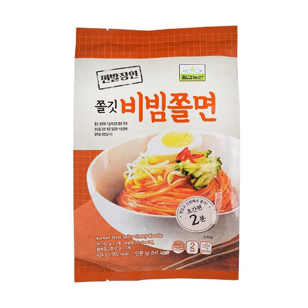 [세일] 칠갑 쫄깃 비빔 쫄면 424g CK Jjolmyeon Noolde w/Spicy Sauce 424g