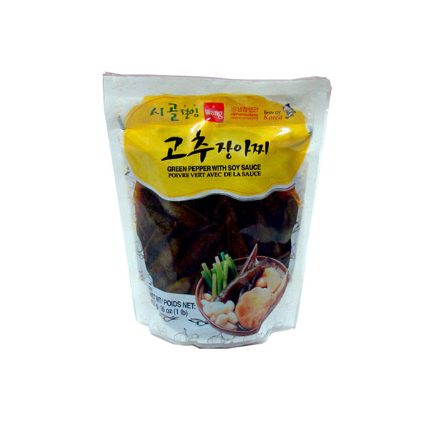 왕 고추 장아찌 453g Wang Pickled Cabbage Kimchi 453g