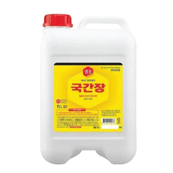 [대용량준비 1-2일소요] 샘표 국간장 벌크 15L SP Soy Sauce for Soup Bulk 15L