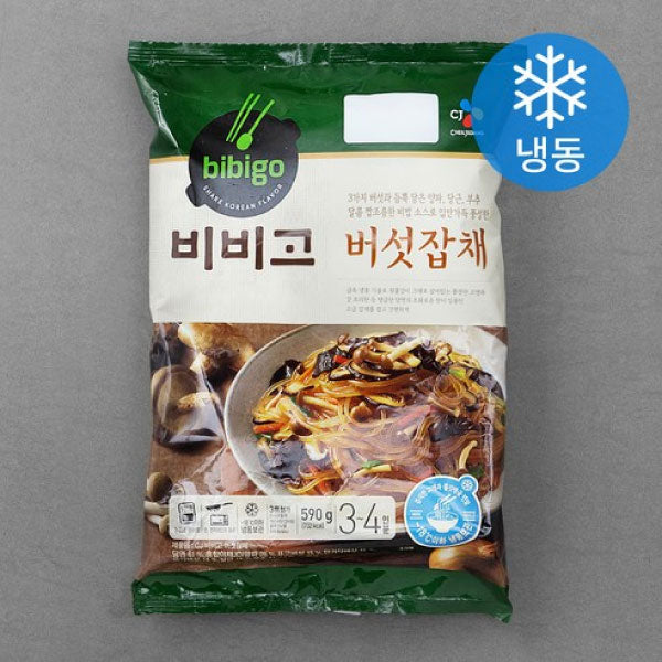 CJ 비비고 버섯 잡채 (2팩입) 590g CJ Bibigo Japchae with Mishroom 590g