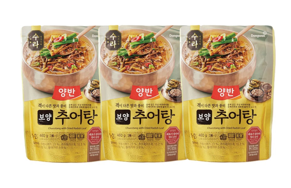 [묶음세일] 동원 양반 보양 추어탕 460g*3 DW Retorted loach soup 460g*3
