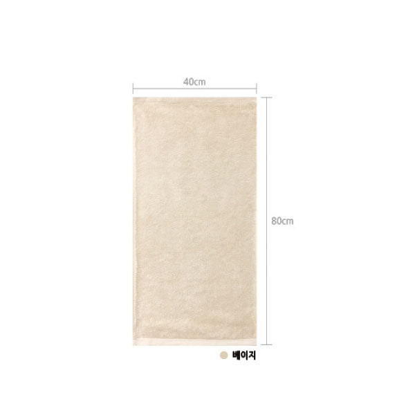 송월타올 코마40수 무지40 [베이지] 5장 수건 SW Towel Coma Cotton [Beige] 5P