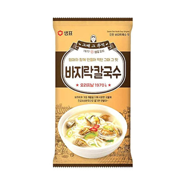 샘표 그때 그추억 바지락칼국수 101.3g SP Seafood Noodle Soup 100.3g