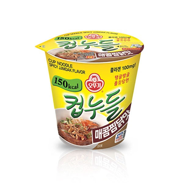 [세일] 오뚜기 컵누들 [매콤찜닭] 45.5g*15 OTG Cup Noodle [Spicy Braised Chicken] 45.5g*15