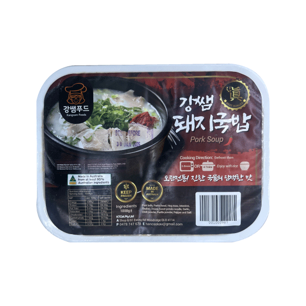 강쌤푸드 돼지국밥 1kg Frozen Pork Soup 1kg