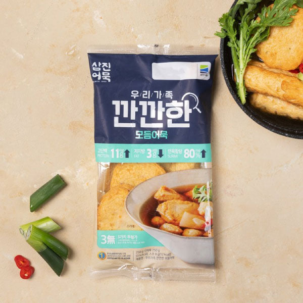 삼진 우리가족 깐깐한 모듬어묵 258g Samjin Mixed Fish Cake 258g