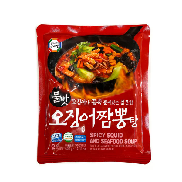 [세일] 수라상 오징어 짬뽕탕 400g SRS Spicy Squid Soup 400g