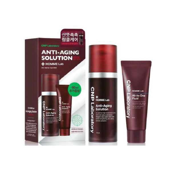 CNP 차앤박 옴므 안티에이징 [기획세트] 110ml+80ml CNP Homme Antiaging Solution Set 110ml+80ml