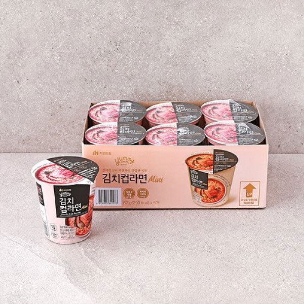 [세일][컵라면] 자연드림 야미야미 김치컵라면 67g*6 NDM Kimchi Cup Ramen 67g*6