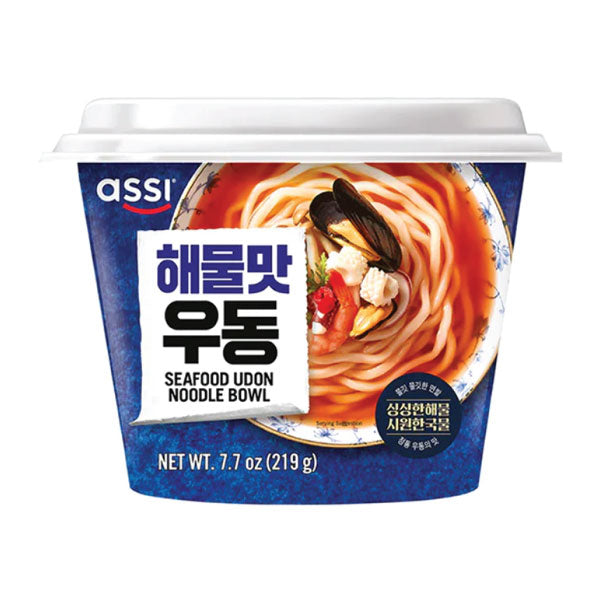 [3월세일][컵라면]  아씨 컵우동 [해물맛] 219g Assi Udon Seafood Flavour Cup 219g