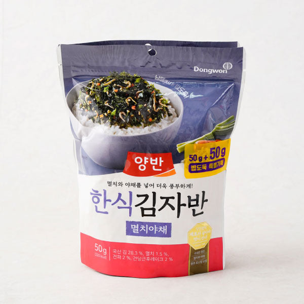 동원 한식 김자반 (멸치야채) 50g*2 DW Seasoned Laver Flack Anchovy&Vege 50g*2