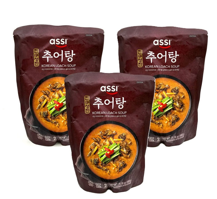 [묶음세일] 아씨 진수성찬 추어탕 600g*3 ASSI Loach Soup 600g*3