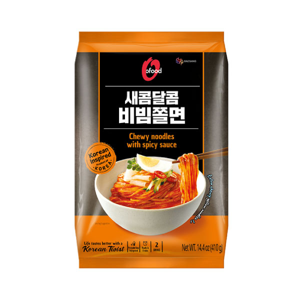 종가집 오푸드 새콤달콤 쫄면 410g JG Chewy Noodles with Sweet & Spicy Sauce 410g