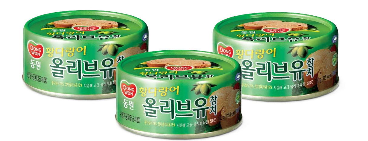 [묶음세일] 동원 참치 캔 (올리브유) 150g*3 DW Canned Tuna(Olive Oil) 150g*3
