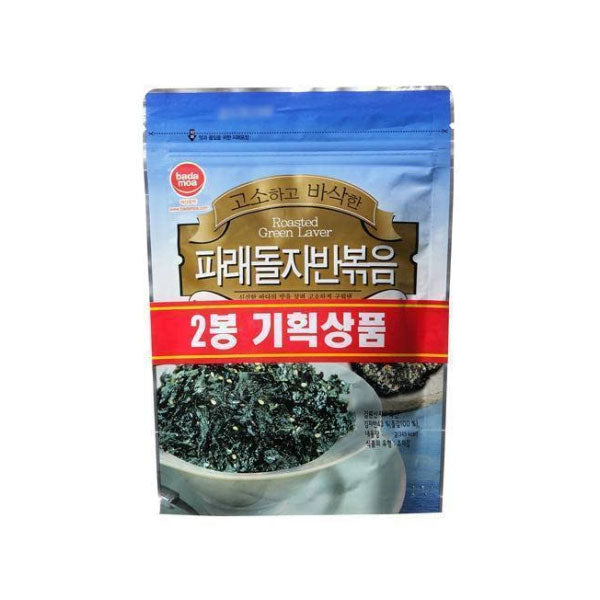 바다모아 파래 돌자반 50g*2 Badamoa Roasted Green Seaweed Flakes 50g*2