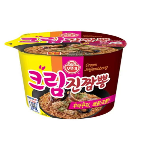 오뚜기 크림 진짬뽕 [큰컵] 115g OTG Jin Ceam Spicy Ramen Noodle Big Bowl 115g