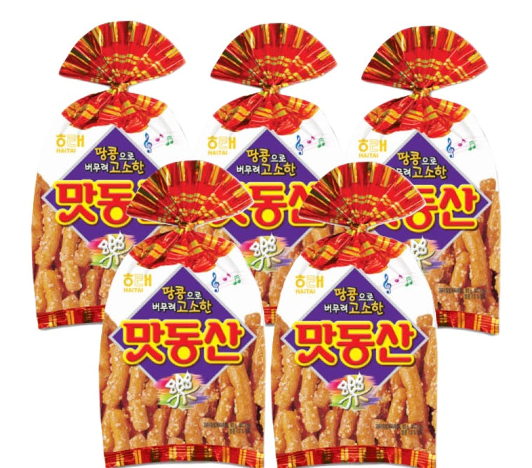 [묶음세일] 해태 맛동산 소 90g*5 HT Matdongsan 90g*5
