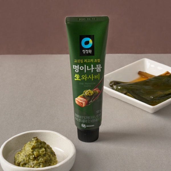 청정원 명이나물 생와사비 100g CJO Garlic Leaves Fresh Wasabi 100g