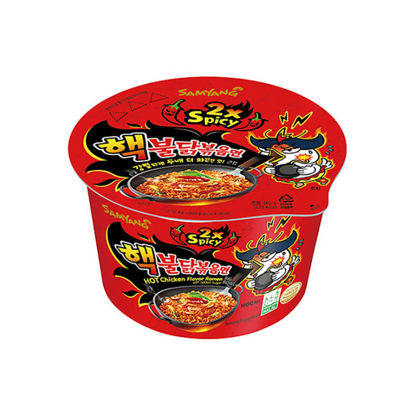 삼양 핵 불닭볶음면 큰컵 105g SY Spicy Extreme Chicken Noodle Big Cup 105g