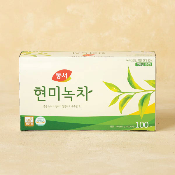 [세일] 동서 현미녹차 1.5g*100TB DS Brown Rice Green Tea 1.5g*100TB