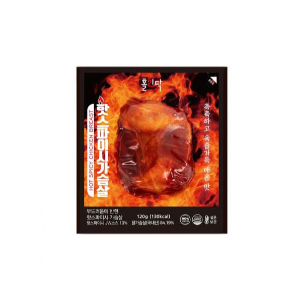 [묶음세일] 홀리닭 닭가슴살 [핫스파이시] 120g*10개  HollyDak Chicken Breast [Spicy] 120g*10P