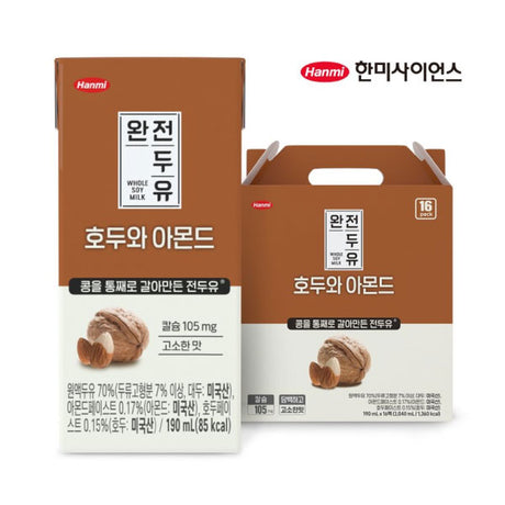 한미 완전두유 호두&아몬드 190ml*16 HM Soy Milk (Walnut&Amond)190ml*16