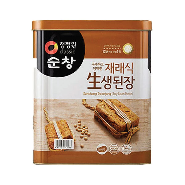 [대용량준비 1-2일소요] 청정원 재래식 안심 생된장 14KG CJO Soy Bean Paste Bulk 14KG