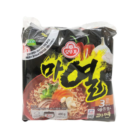 오뚜기 마 열라면 120g*4 OTG Spicy Yeol Ramen 120g*4