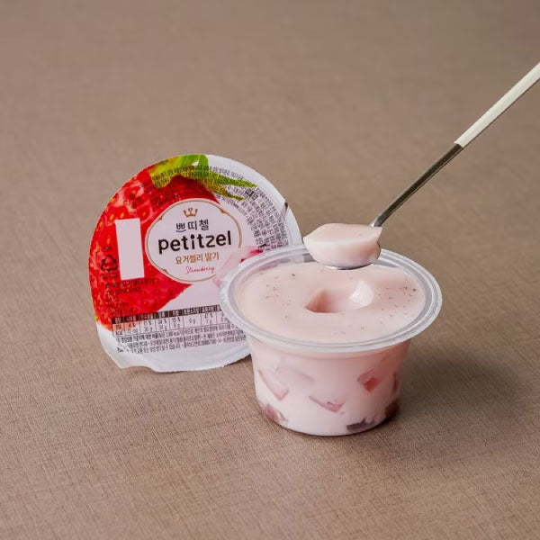 CJ 쁘띠첼 요거젤리 딸기 210g CJ Petitzel Yogurt Jelly Strawberry 210g