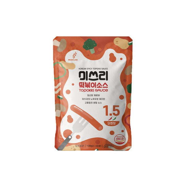 강스푸드 미쓰리 떡볶이소스 1.5 [단짠맛] 100g GSF Tteokbokki Sauce Sweet&Salty 100g