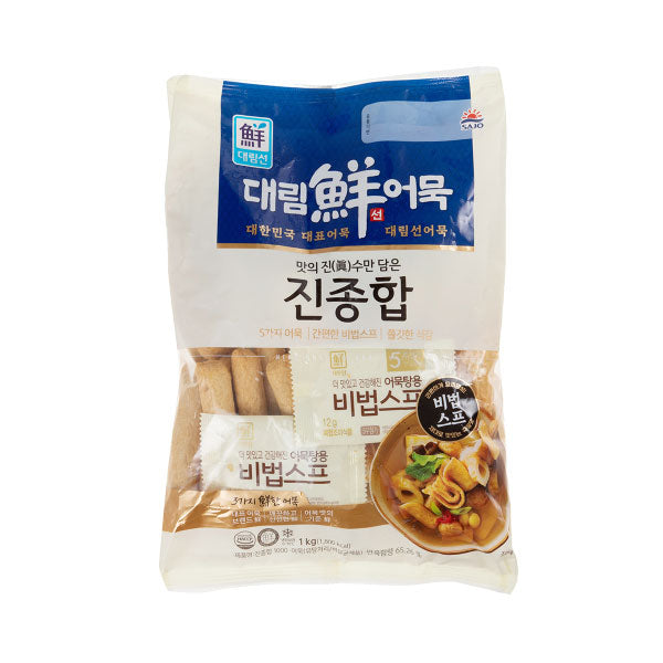 대림 부산어묵 [진종합] 1kg DLM Busan Assorted Fish Cake (Jin) 1kg