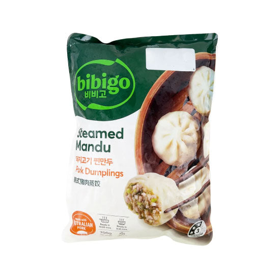 CJ 비비고 포크 찐만두 700g CJ Bibigo Pork Dumpling For Steam 700g