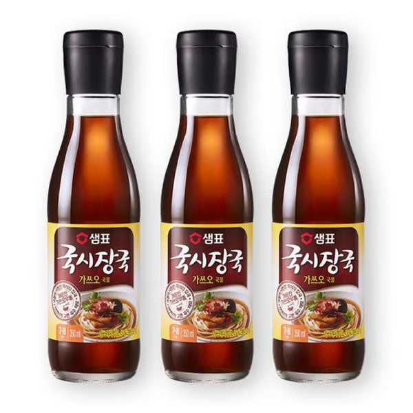 [묶음세일] 샘표 국시장국 가쓰오부시 350ml*3 Wheat Noodle Katsuo Soup Sauce Katsuo 350ml(3