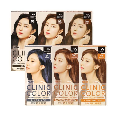 코스코모스 꽃을든남자 뉴 크리닉 칼라 염색약 N1 [흑색] New Clinic Hair Color [Black]/새치커버