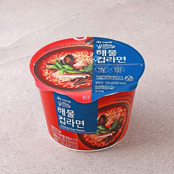 [세일][컵라면] 자연드림 야미야미 해물 컵라면 105g NDM Seafood Cup Ramen 105g