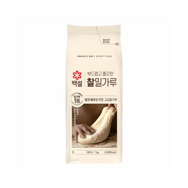 [세일] CJ 백설 찰 밀가루 1kg CJ Flour (Premium) 1kg