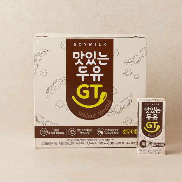 남양 맛있는 두유 GT [검은콩&호두&아몬드] 190ml*16 NY Soy Milk [Black Bean&Waltnut&Almond] 190ml*16