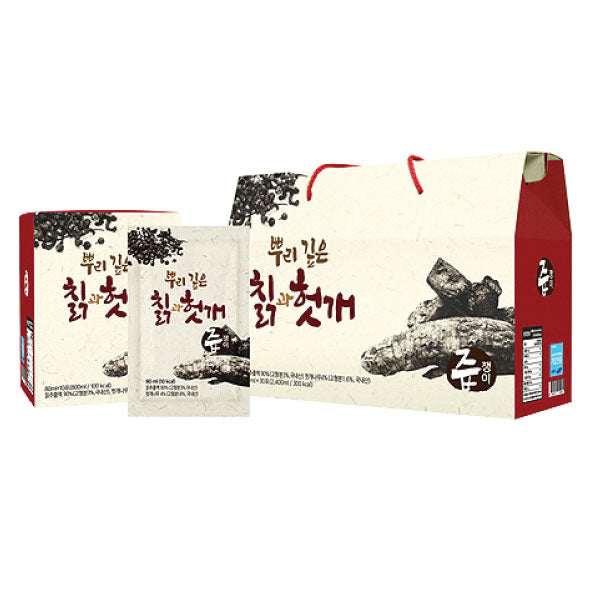 즙쟁이 칡과 헛개즙 80ml*30포 JJE Arrowroot & Hovenia Dulcis Juice 240g