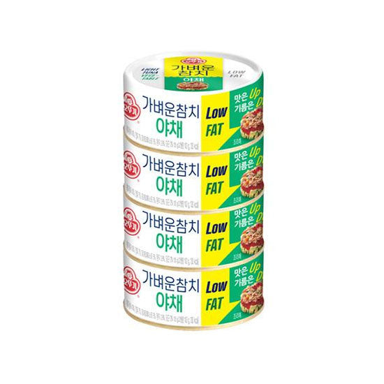 오뚜기 가벼운 참치 야채 [4번들] 135g*4 OTG Ligit Tuna the Vegetable 135g*4