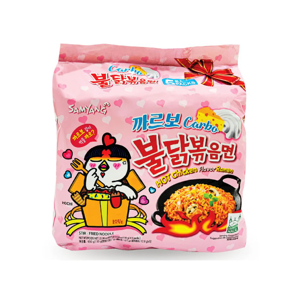 삼양 불닭볶음면 까르보 멀티팩 130g*5 SY Carbonara Hot Chicken Noodle 130g*5