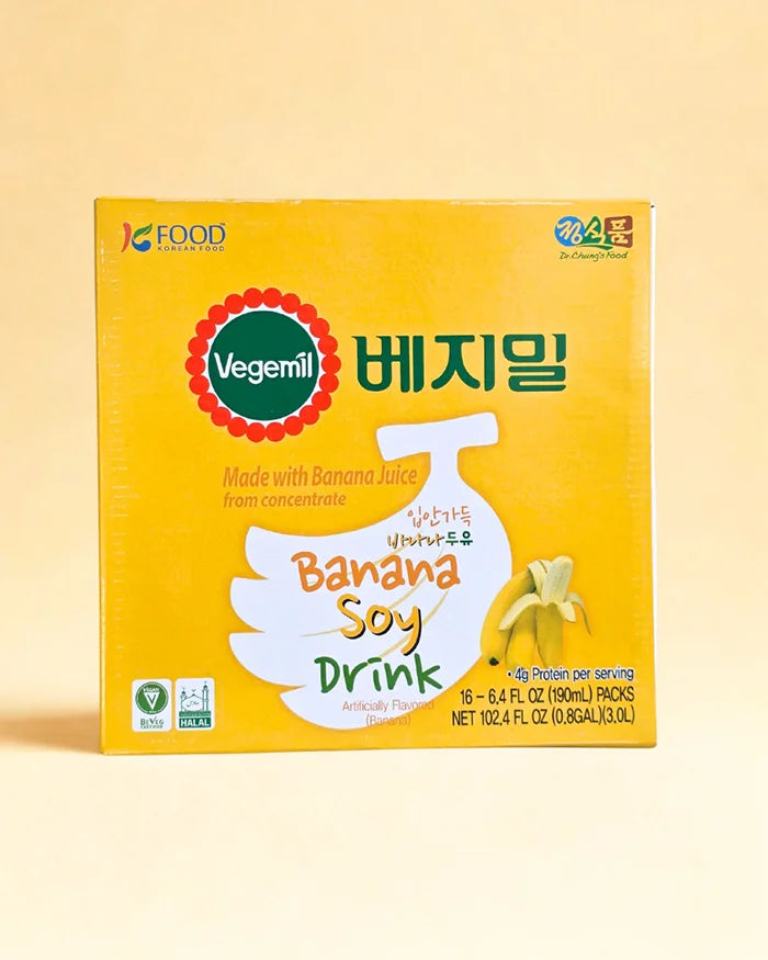 정식품 베지밀 입안가득 바나나 190ml*16 Vegemil Banana Soy Milk 16*190ml 