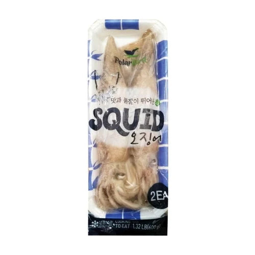 폴라버드 오징어 2미 600g Polar Bird Frozen Whole Squid 600g (2pcs)