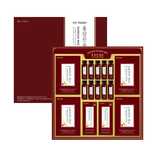LG 리튠 홍삼진 골드 3종 기획세트(A4) LG Retune Korean Red Ginseng 3-Piece Set