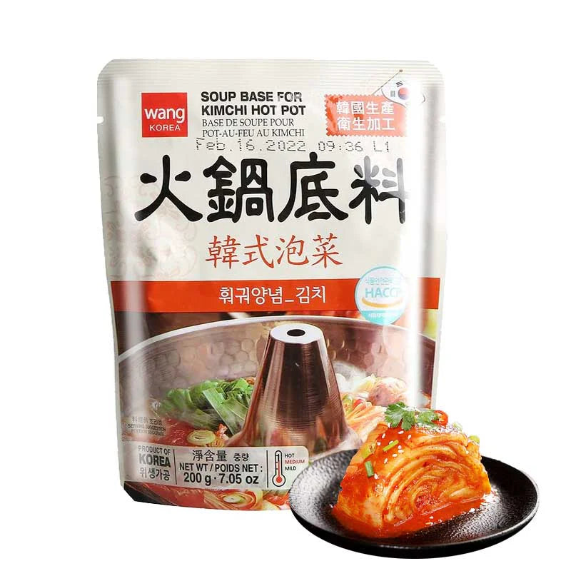 왕 훠궈양념 김치맛 200g Wang Hot Pot Sauce Kimchi Soup 200g