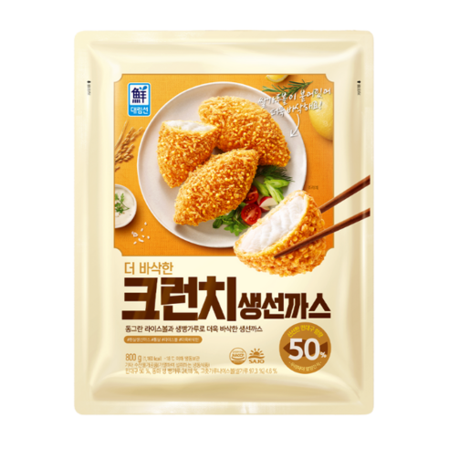 대림 크런치 생선까스 800g DLM Crispy Coated Fish Cutlet 800g